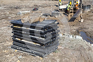 View of the drill core samples