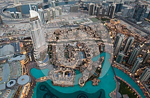 View of Dubai from Burj Khalifa.