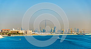 View of Dubai Downtown from Palm Jumeirah