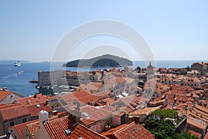 View of Dubrovnik city