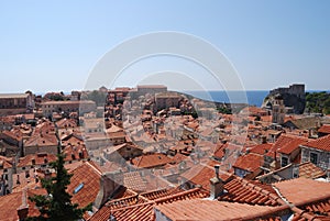 View of Dubrovnik city