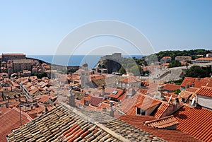 View of Dubrovnik city