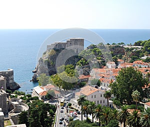 View of Dubrovnik city