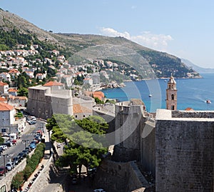 View of Dubrovnik city