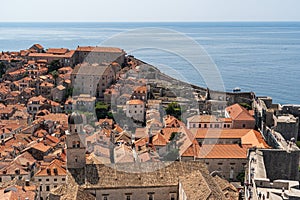 A View of Dubrovnik City From the City Walls, Croatia