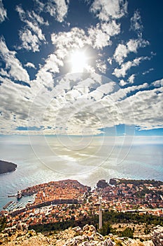 View of Dubrovnik from Mount Sdr