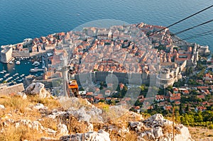 View of Dubrovnik from Srd mountain