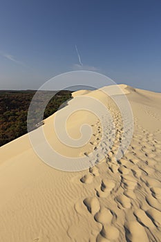 View of Dune du Pilat in France photo