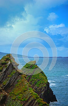 View from dunquin pier, kerry coast, ireland