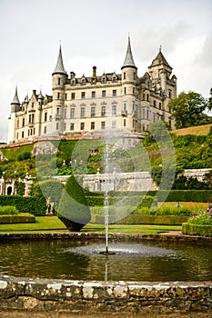 View of Dunrobin castle Scotland UK