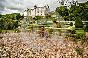 View of Dunrobin castle Scotland UK