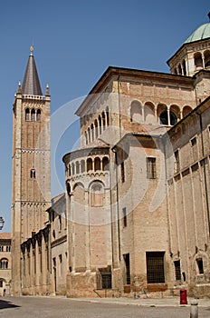 View of Duomo of Parma, Emilia-Romagna, Italy