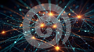 dynamic simulation of quantum particles glowing in an abstract field