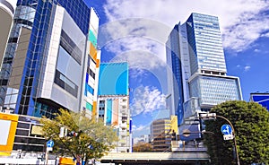 View of the east side of Shibuya Station