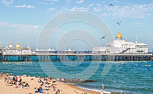 View of Eastbourne Pier in Eastbourne UK