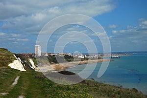 A view on Eastbourne town, England, Sussex, UK