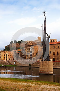 View of Ebre in Tortosa, Spain photo