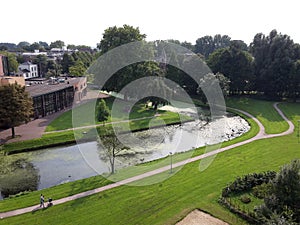 View of Ede-Wageningen, beautiful city in the Netherlands with an important university campus