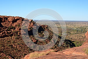 View from the edge. Kings Canyon. Watarrka National Park. Northern Territory. Australia
