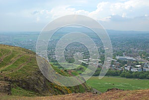 View of Edinburgh from Arthur`s Seat