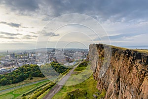 The view of Edinburgh from Arthur's seat