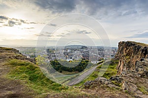 The view of Edinburgh from Arthur's seat