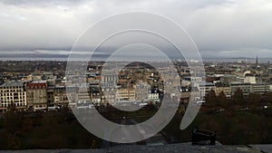 View of Edinburgh from the castle