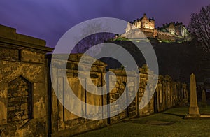 View of Edinburgh Castle in Scotland