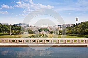 View of Eduardo VII park, Lisbon photo