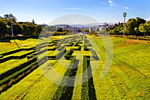 View of Eduardo VII park and Marques de Pombal square