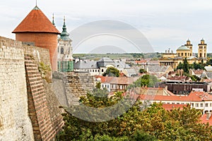 View from the Eger Castle in Hungary