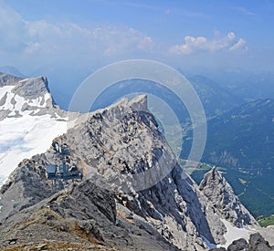 View of Eibsee Zugspitze in Germany