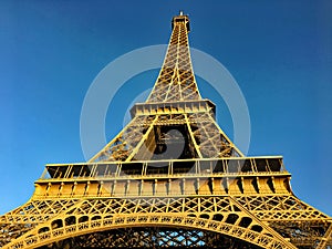 A view of the Eifel Tower in Paris