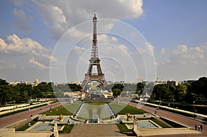 View of Eiffel tower from Trocadero