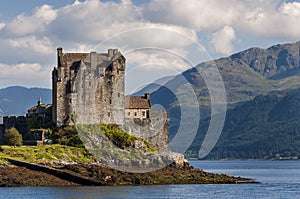 View of the Eilean Donan Castle in the Highlands of Scotland, United Kingdom