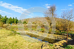 Ein Turbina turbine spring, Circassians pool, in the Golan Height photo