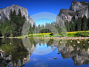 View of El Capitan in Yosemite National Park photo