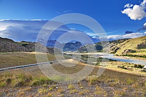 The view of El Chalten, Patagonia, Argentina