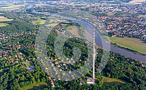 View of the Elbe river near Pillnitz