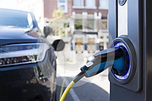 View from an Electric Car Charging Column photo