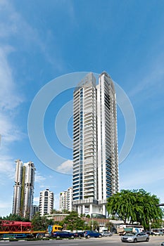 View of the elegant condominiums in Singapore