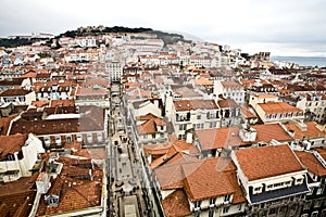 View from Elevador de Santa Justa