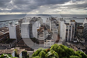 View from Elevador Lacerda Elevator to Upper Town