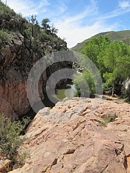 Overlooking Ellison Creek in Arizona photo