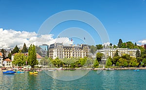 View of embankment in Lausanne