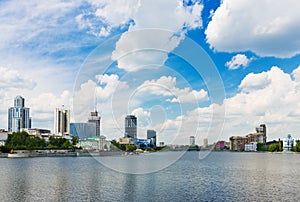 View of embankment Yekaterinburg