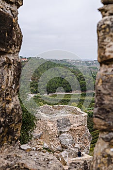 View through the embrasures of the fortress