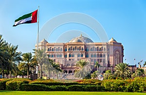 View of Emirates Palace in Abu Dhabi