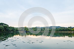 View of the Emperor Kangxi`s Summer Mountain Resort in Chengdeï¼Œ Hebei province, China