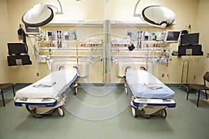 View Of Empty Emergency Room